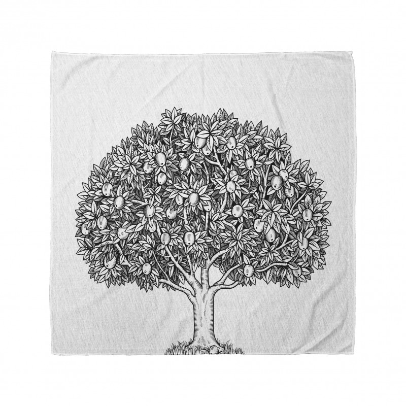 Engraved Style Apple Tree Bandana