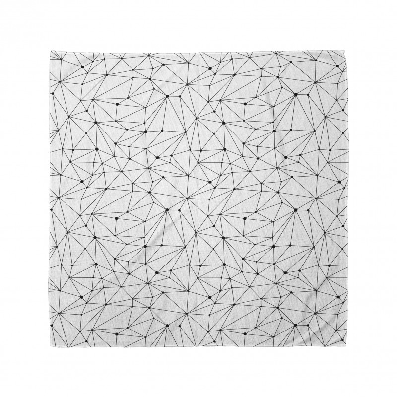 Modernistic Network Lines Dot Bandana