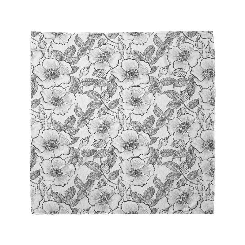 Budding Blossoming Flowers Bandana