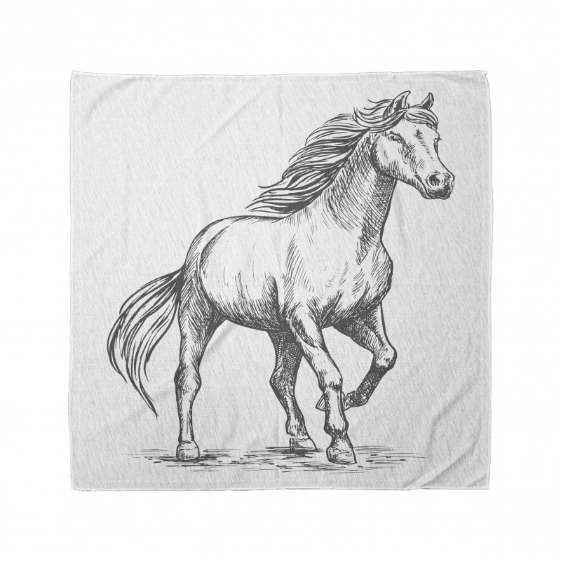 Sketchy Graphic of a Horse Bandana