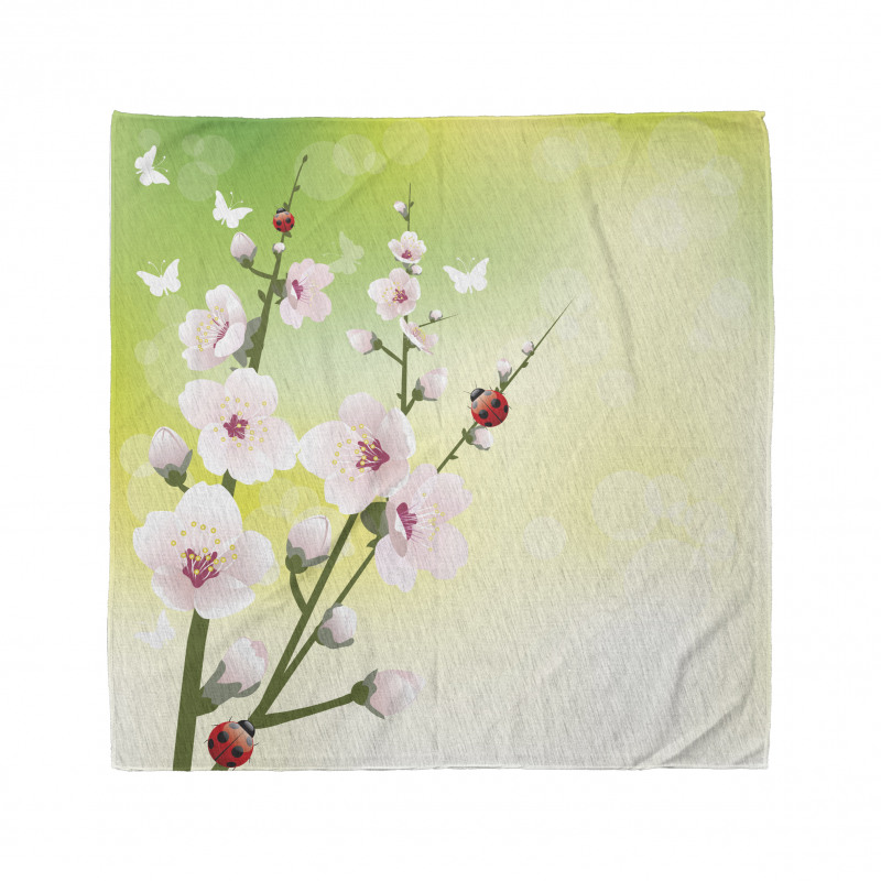 Blossoms Ladybugs Spring Bandana