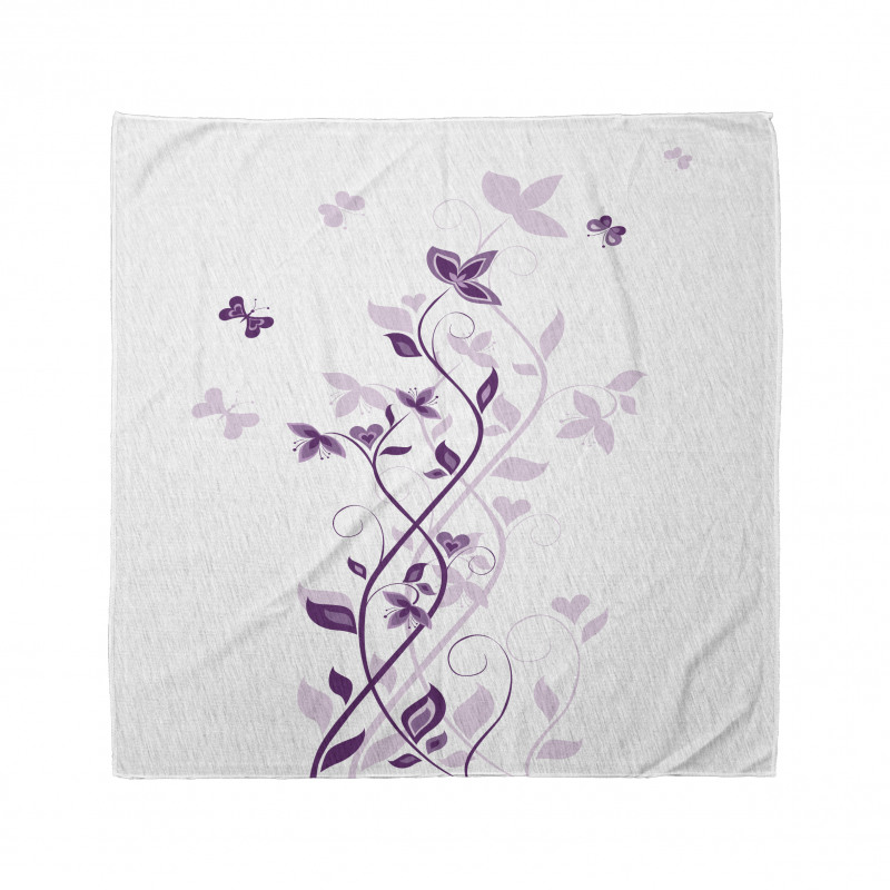 Violet Tree Blossoms Bandana