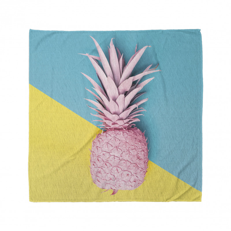 Ananas Bandana Modern Pastel Renk Sanatsal 1 Meyve Silüeti