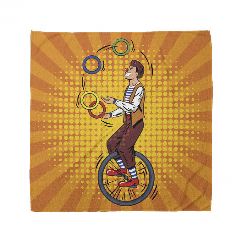 Disc Juggler Man on Unicycle Bandana