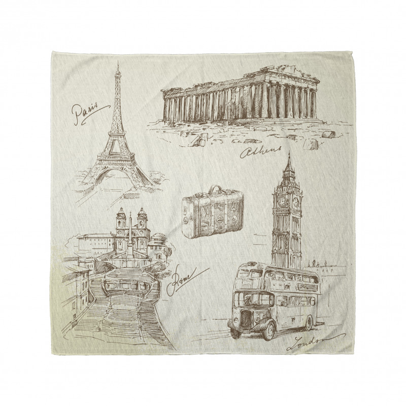 Travel over Europe Bandana