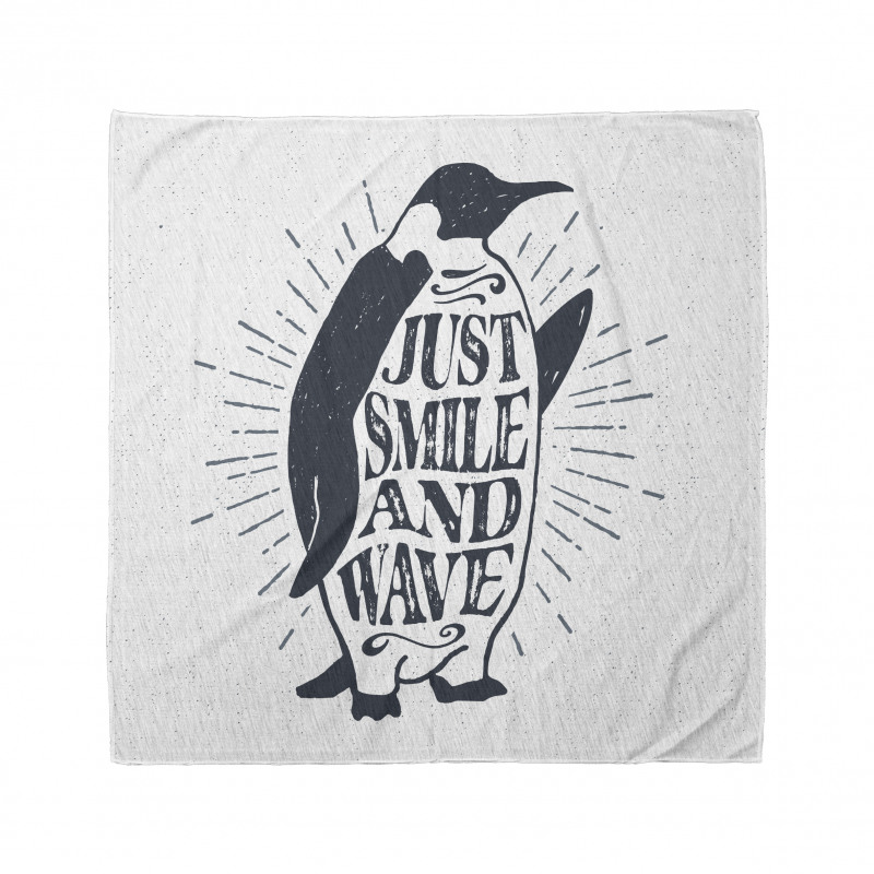 Penguin and Words Bandana