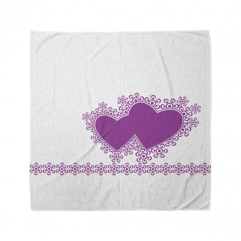 Romance Art 2 Heart Motifs Bandana