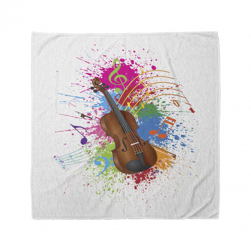 Color Splashes Violin Art Bandana