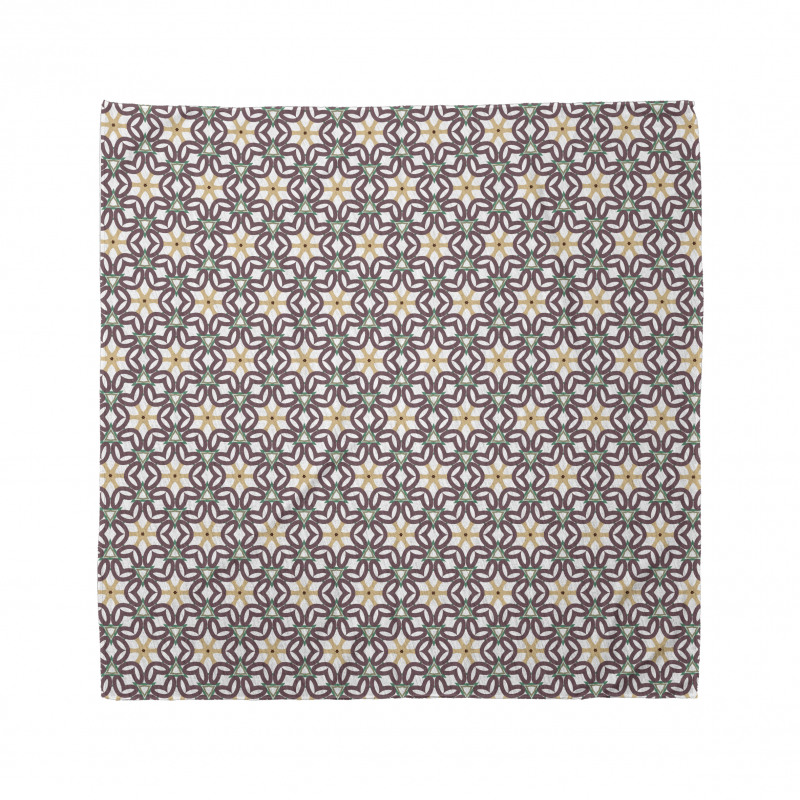 Geometrik Bandana Üçgen Süslemeli Motif