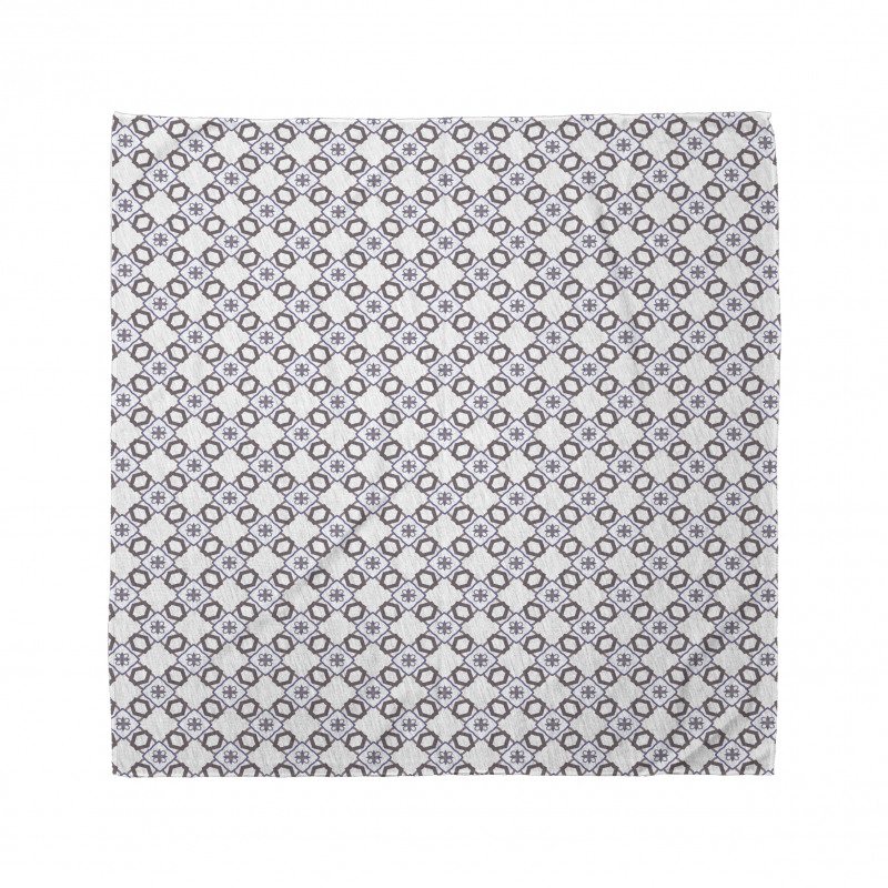 Geometrik Bandana Çiçek Çokgenler Desenli