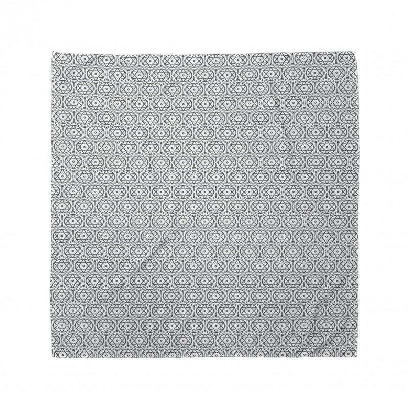 Geometrik Bandana Kalpli Daireler Desenli