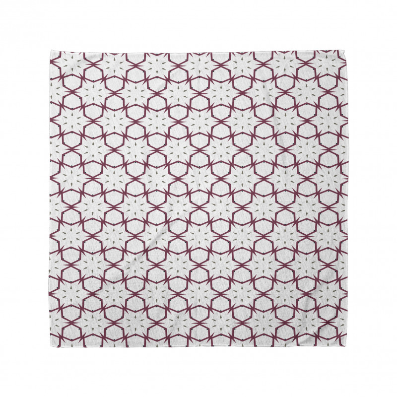 Geometrik Bandana Yıldızlı Süsleme Desenli