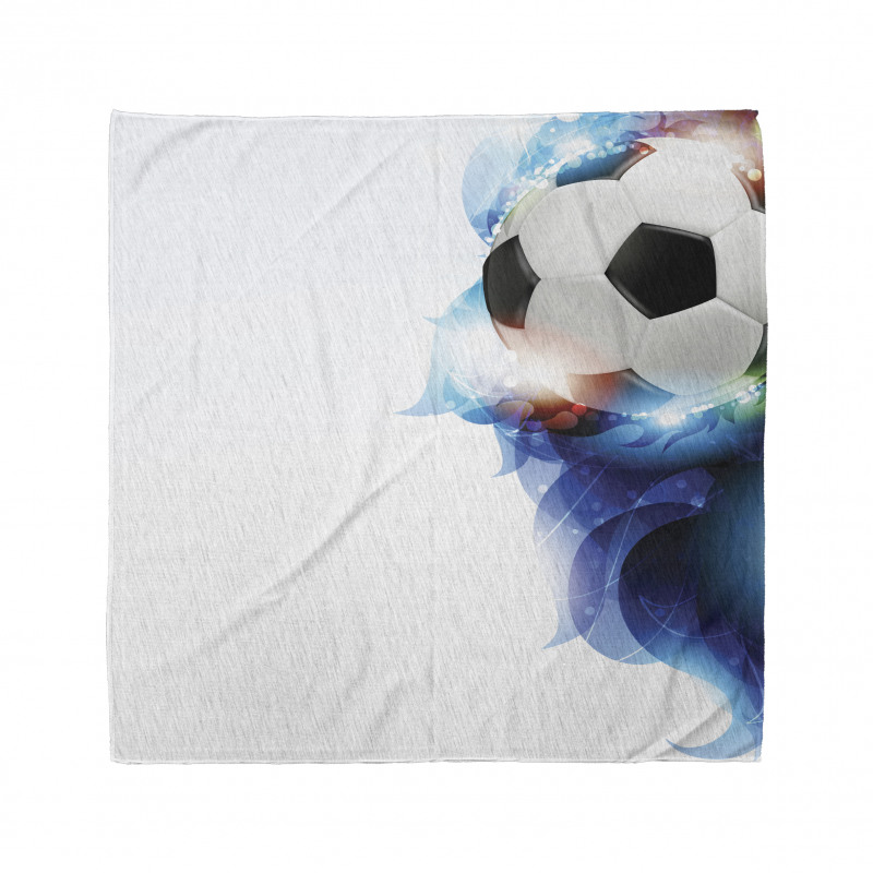 Spor Bandana Futbol Topu Desenli Maç Teması