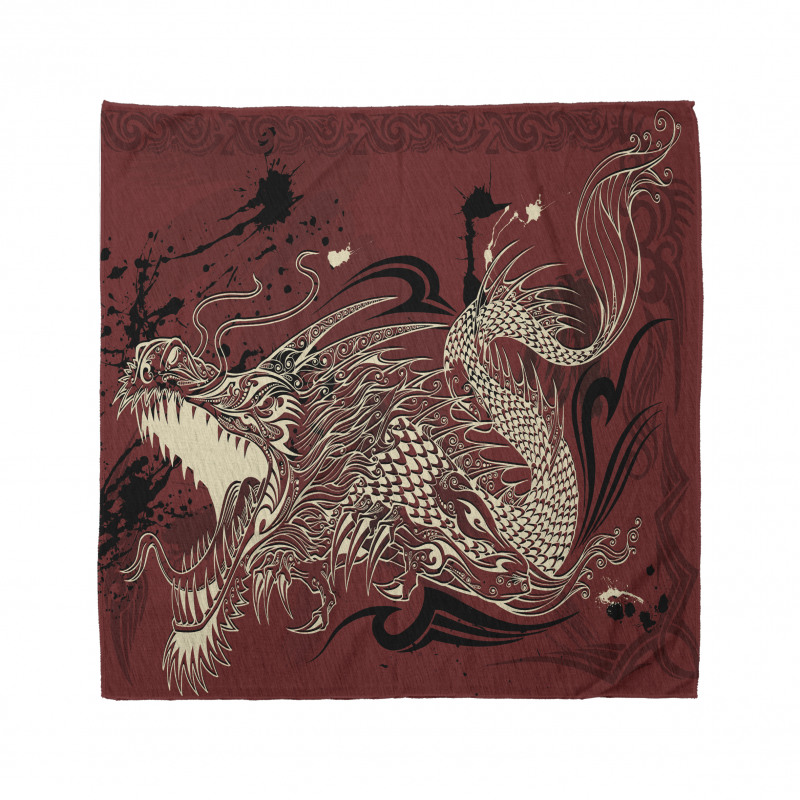 Japanese Dragon Doodle Bandana