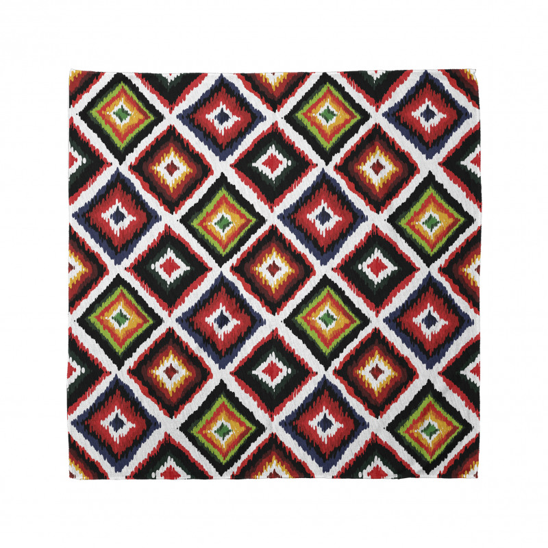 Rengarenk Bandana Nostaljik Kilim Desenli