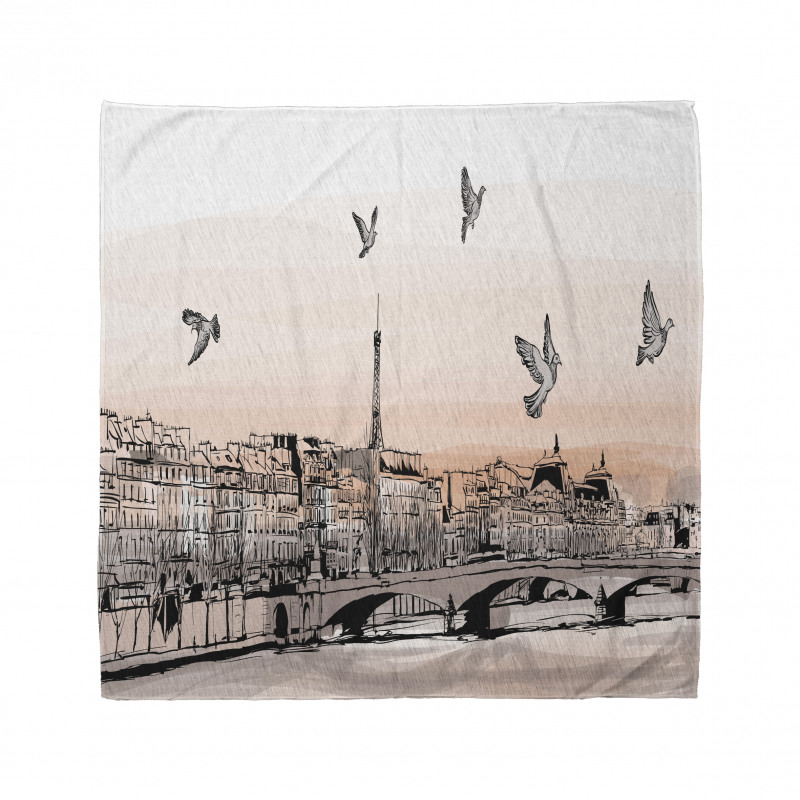 Kuşlar Bandana Paris Manzarası