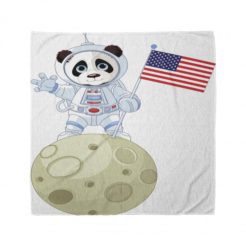 Çocuklar için Bandana Astronot Panda Desenli