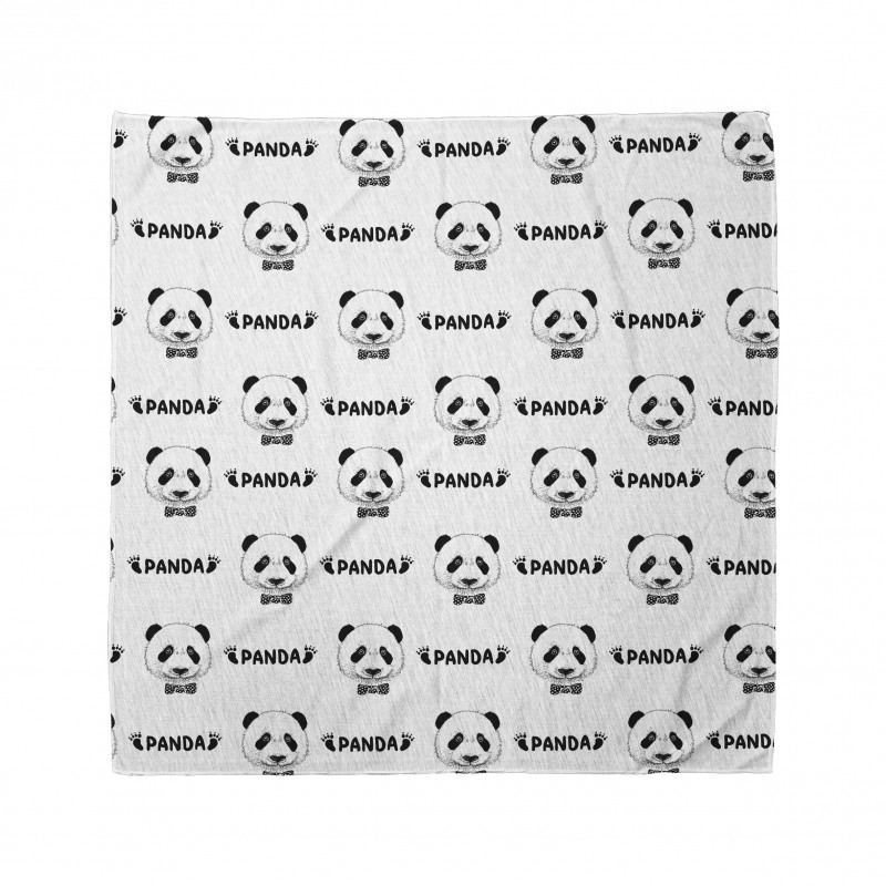 Hayvan Deseni Bandana Şirin Panda Portreli