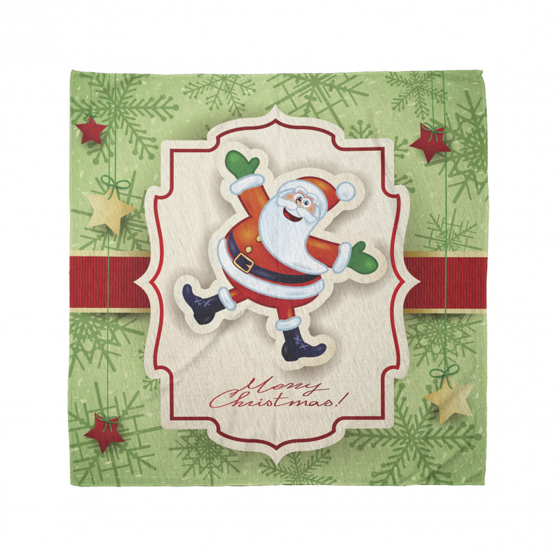 Yeniyıl Bandana Eğlenceli Noel Baba Desenli Yılbaşı Kartı