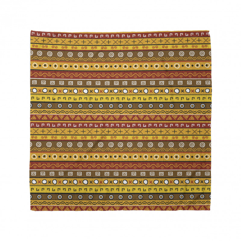 Etnik Bandana Tribal Çizgili Desenli