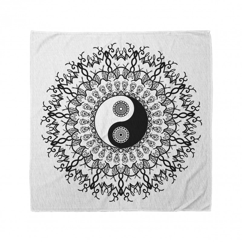 Semboller Bandana Şal Tarzı Yin Yang