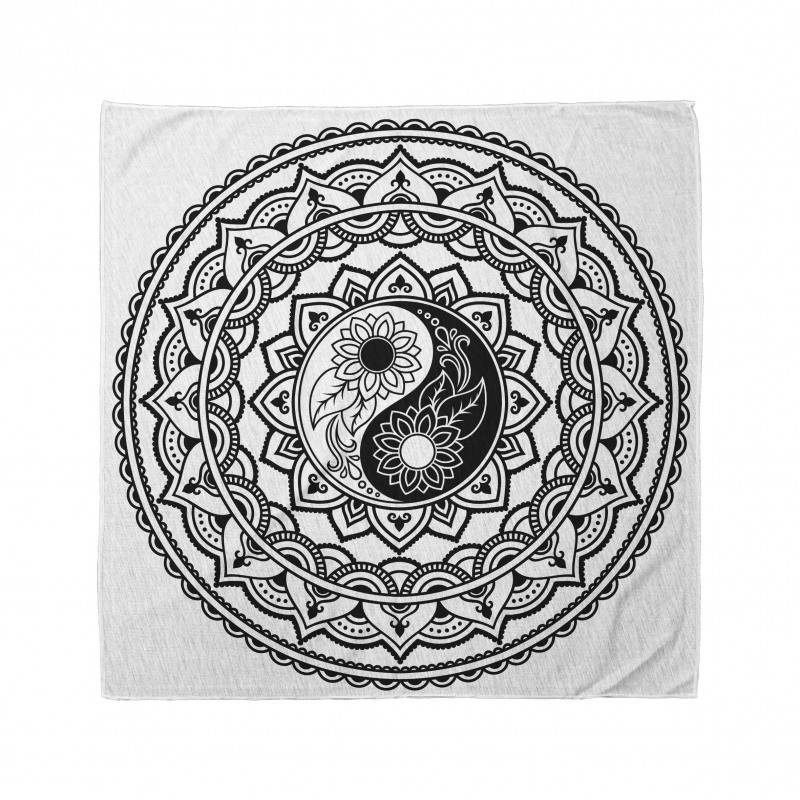 Geometrik Bandana Yin Yang ve Mandala