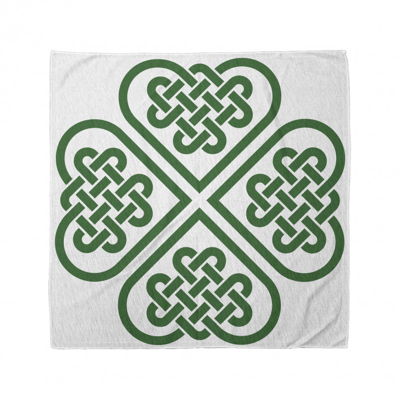 Monochrome Clover Art Bandana