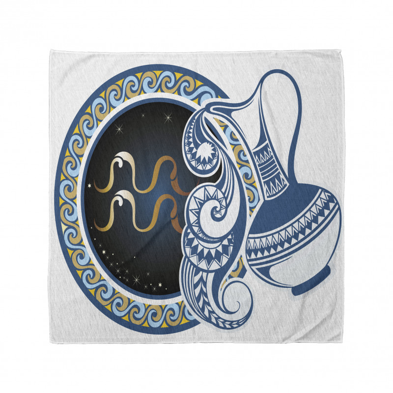 Aquarius Sign Bandana