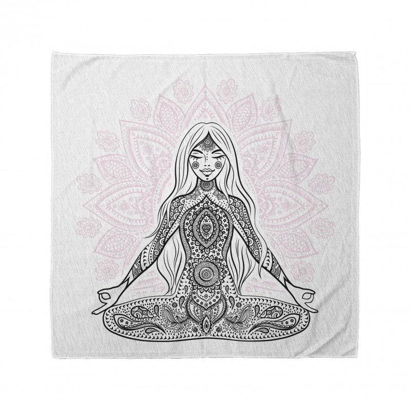 Meditasyon Bandana Lotus Çiçeği Kadın