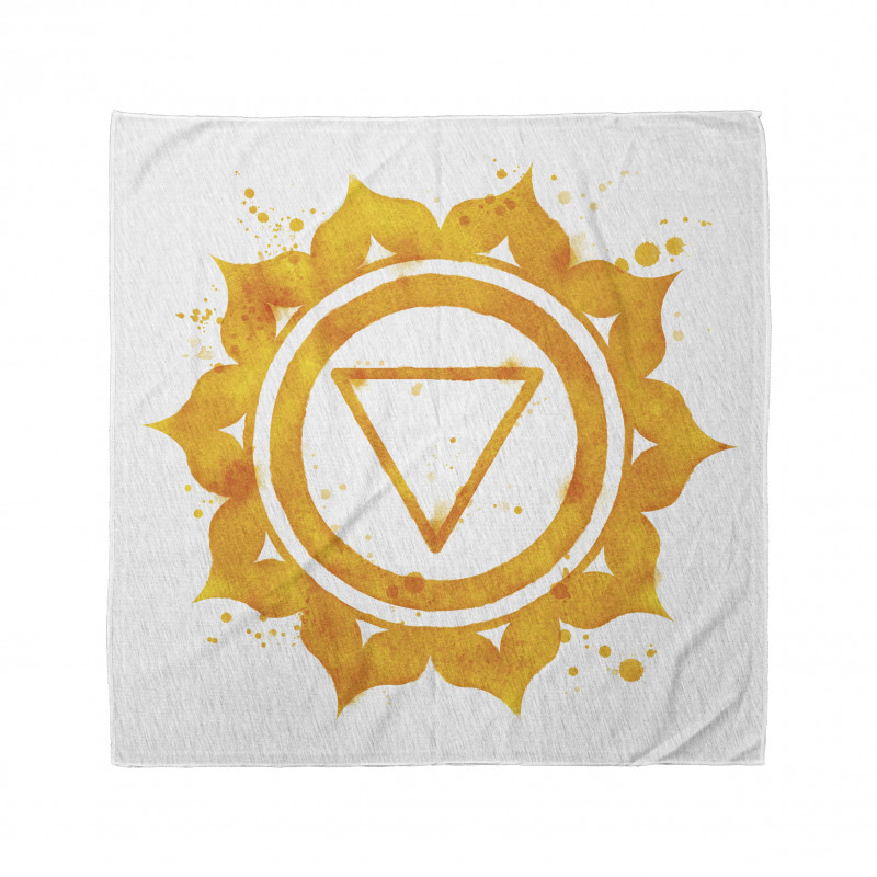 Çiçekli Bandana Sarı Lotus Çiçeği