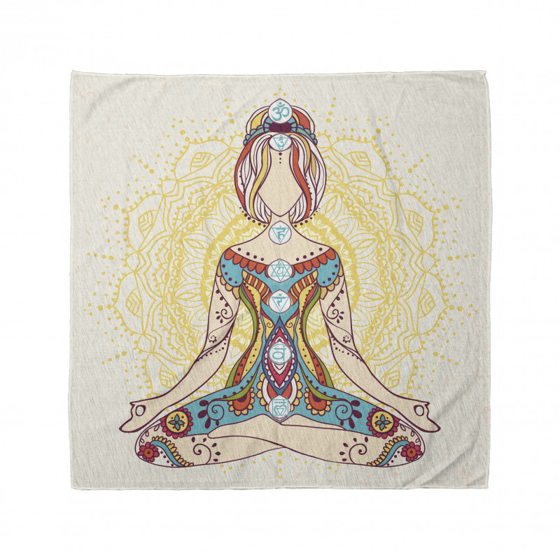 Çiçekli Bandana Rengarenk Meditasyon