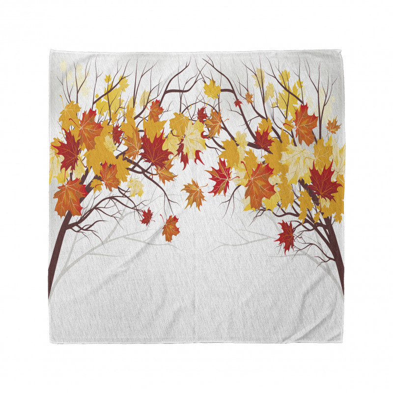 Cartoon Maple Autumn Tree Bandana