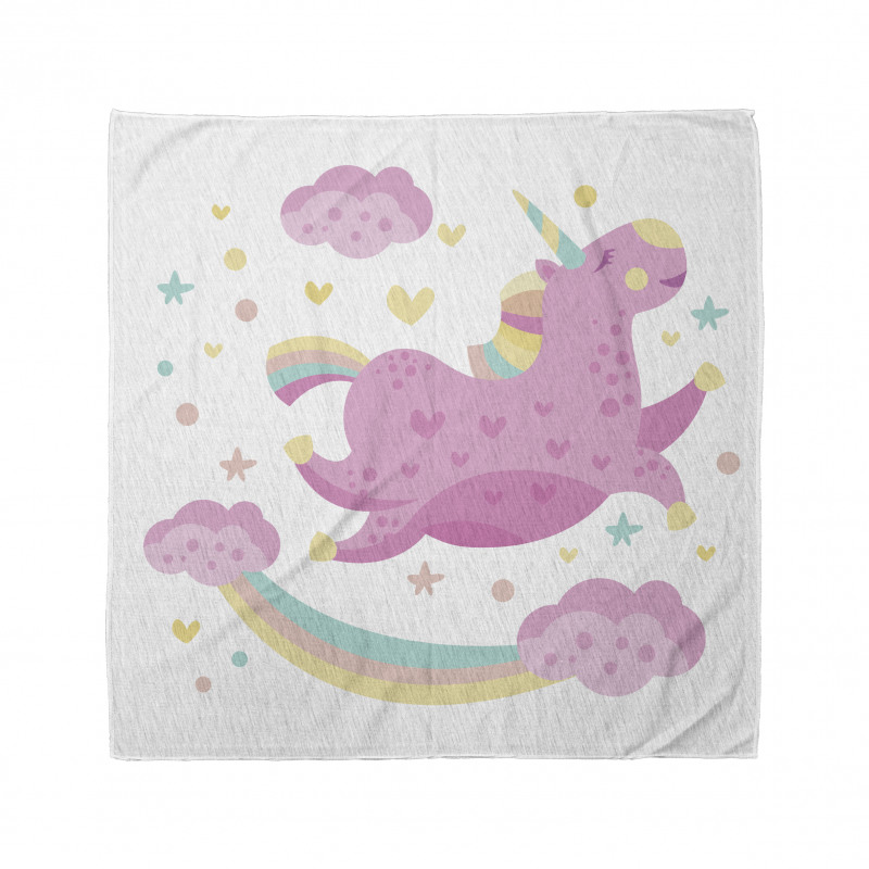 Unicorn Bandana Pastel Gökkuşağı Temalı