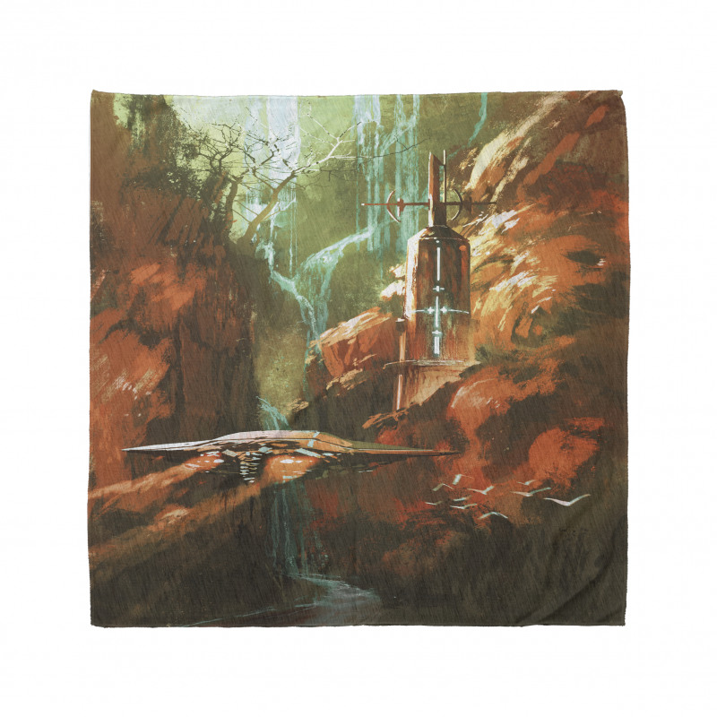 Spaceship in Canyon Bandana