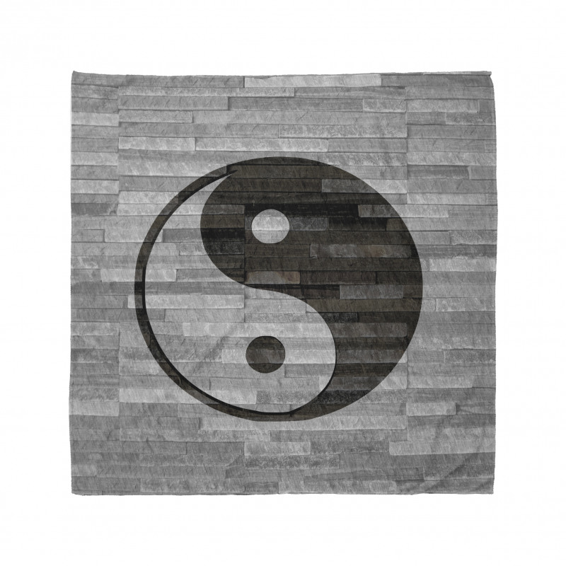 Semboller Bandana Duvardaki Yin Yang