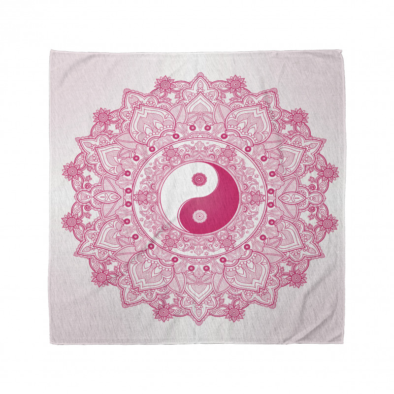 Mandala Bandana Mandala Çiçek Yin Yang