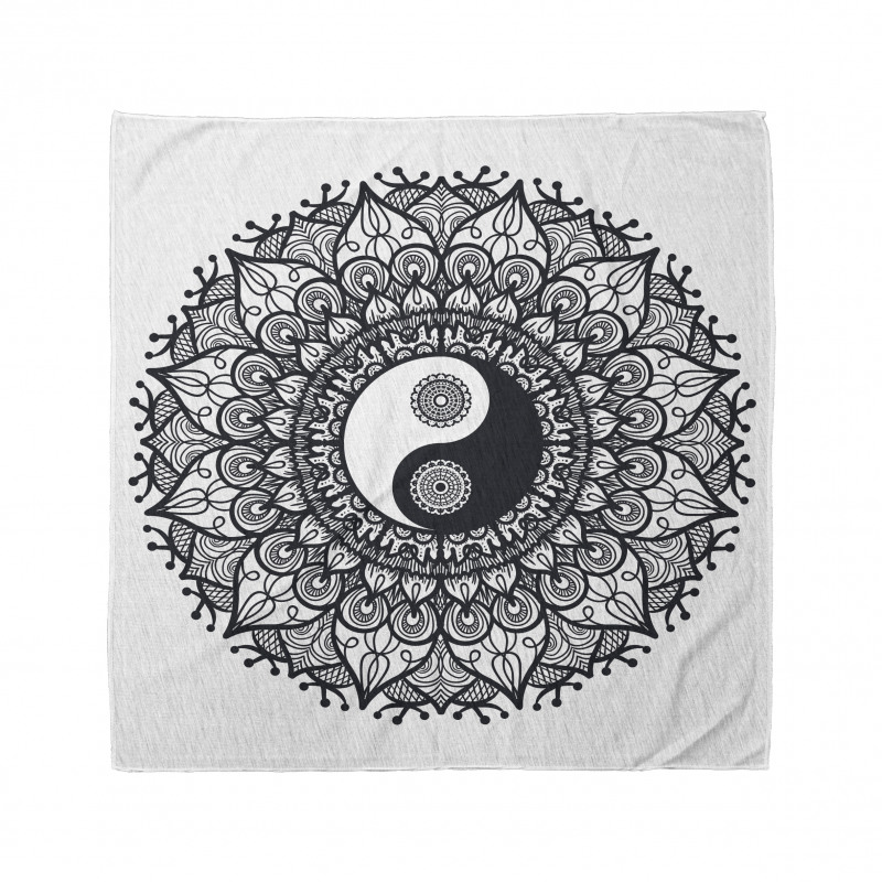 Semboller Bandana Yin Yangli Mandala