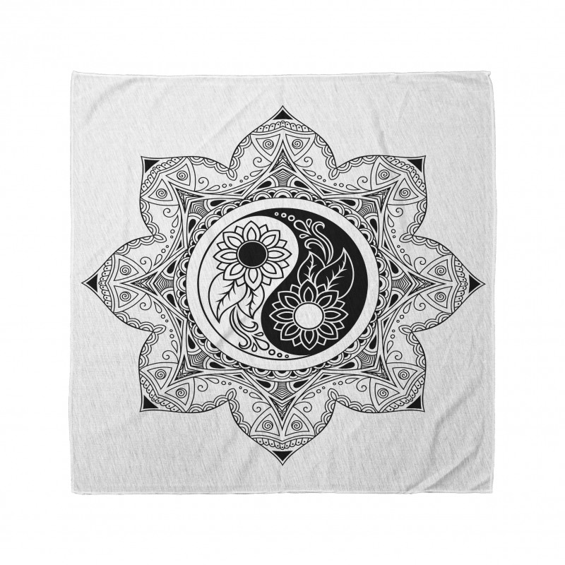 Mandala Bandana Oryantal ve Çiçekli