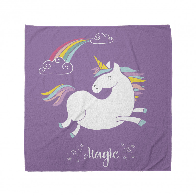 Fantastik Bandana Sevimli Unicorn Desenli