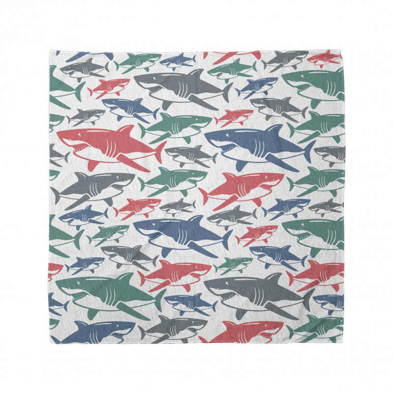 Colorful Shark Patterns Bandana