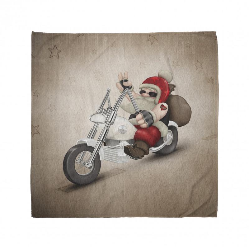 Cool Santa on Bike Bandana