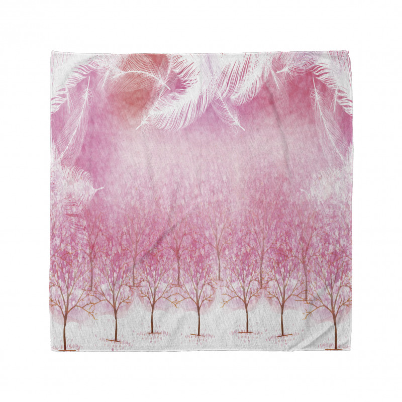 Cherry Trees Feathers Bandana