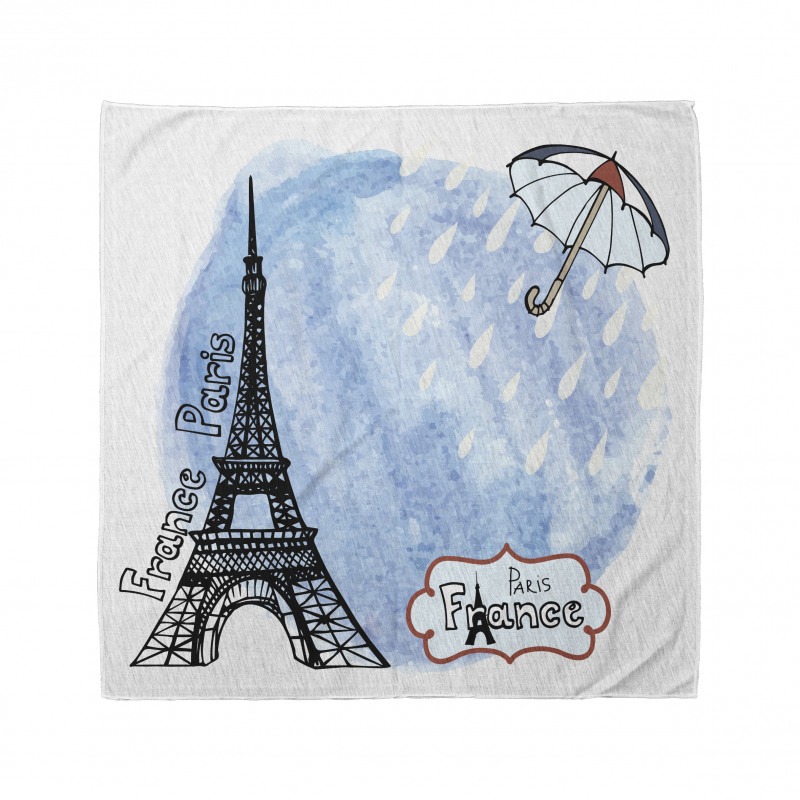 Watercolor Paris Bandana