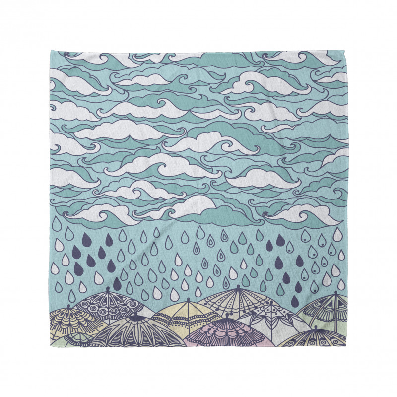 Rain and Umbrellas Fall Bandana