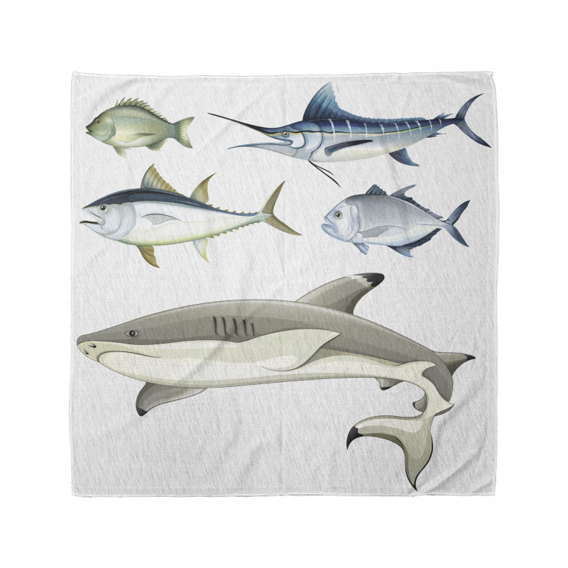 Collage of Aquatic Animal Bandana