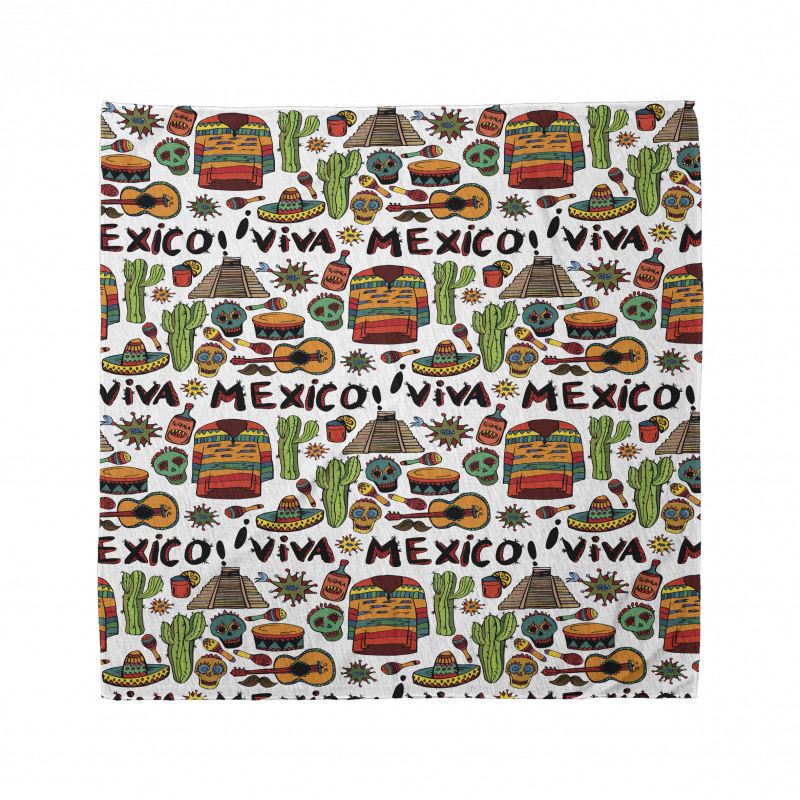 Cartoon Cactus Salsa Bandana