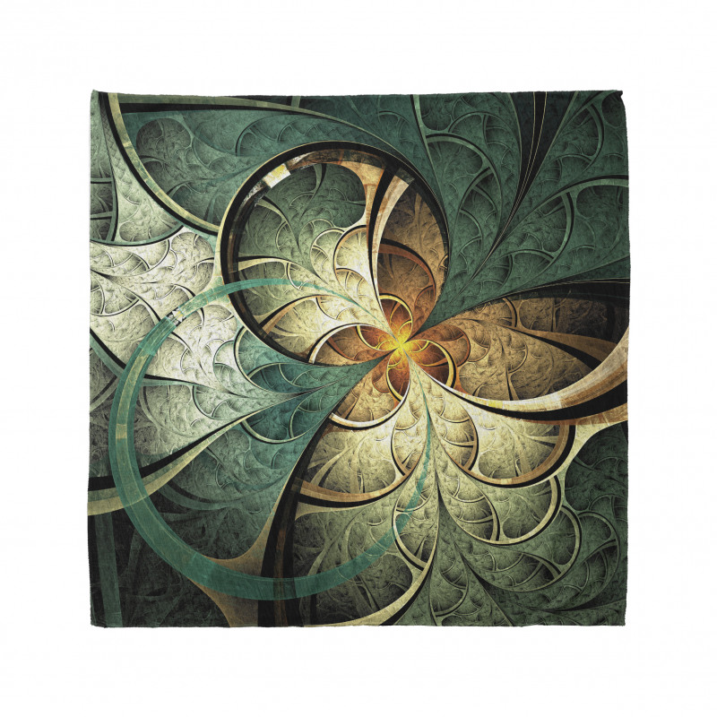 Surreal Flowers Motif Bandana