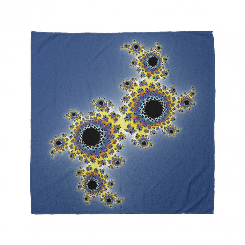 Floral Rotary Lines Bandana