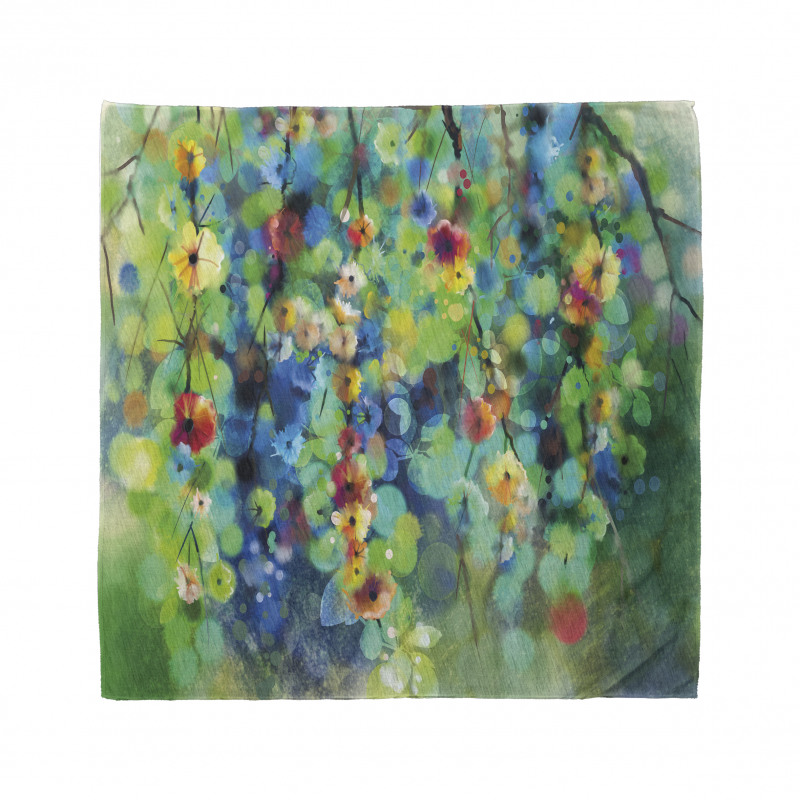 Colorful Flower on Tree Bandana