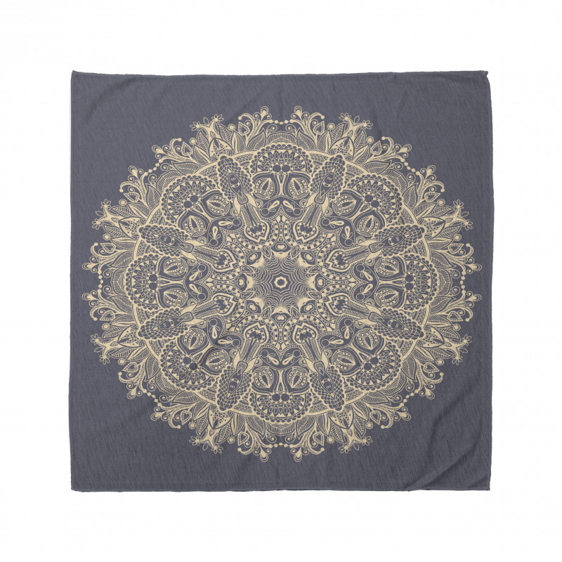 Mandala Bandana Dairesel Çiçek Gibi Desen